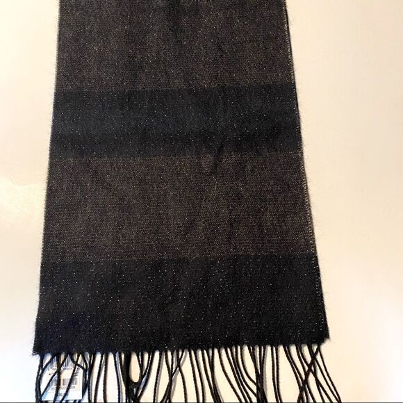 Cejon Scarf dark Navy blue nylon/acrylic made in Italy 11x70 *NEW* - Picture 3 of 8